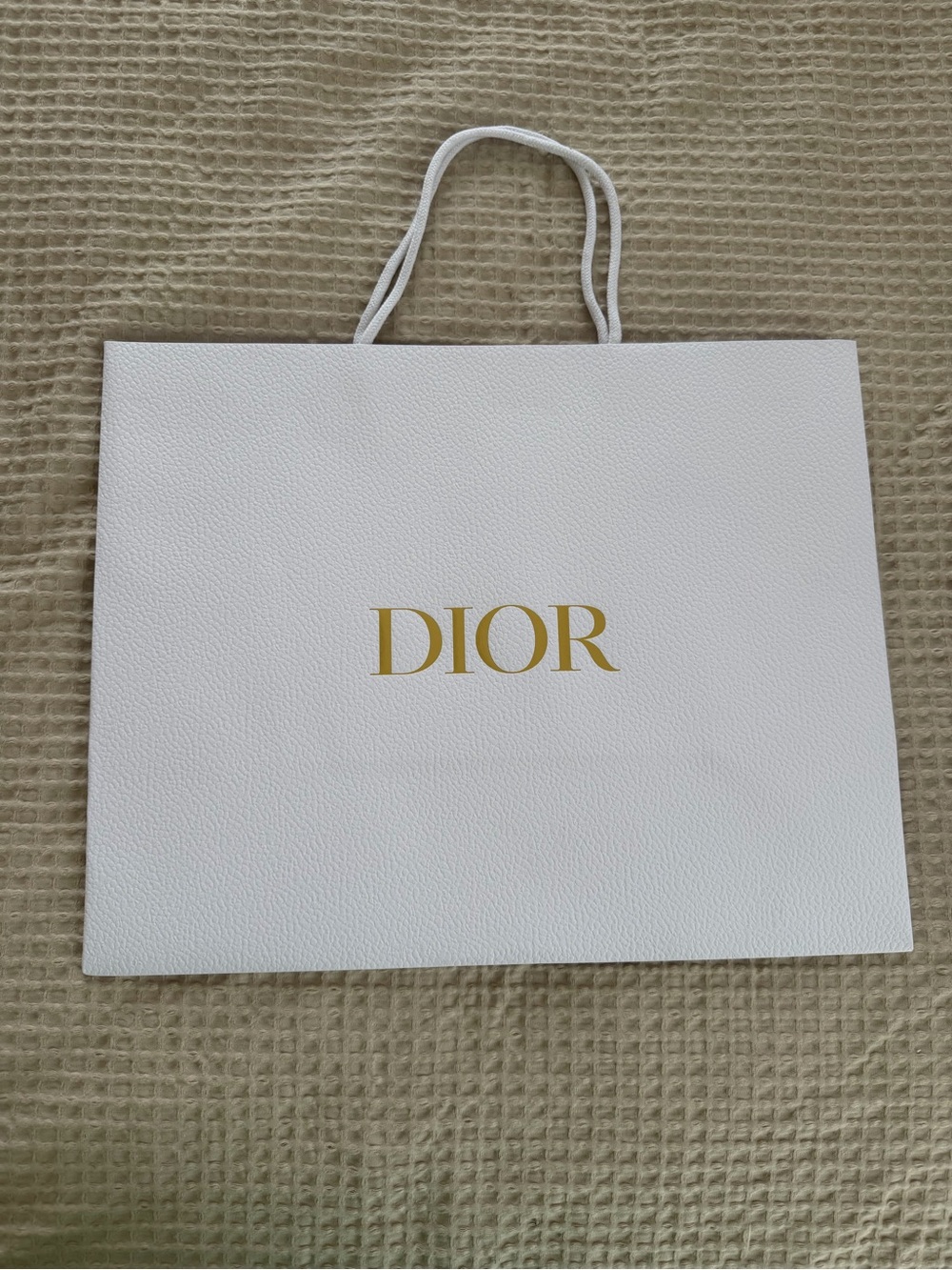 Dior White gift bag